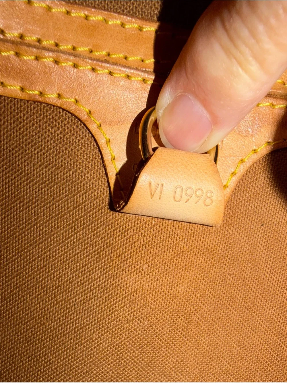 AUTHENTIC LOUIS VUITTON VI 0998  Monogram Ellipse PM Hand Bag Brown